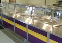 Sleek Shield Cafeteria Food Shields