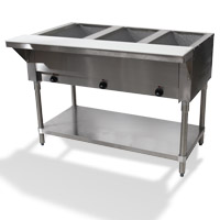 Electric Sealed Hot Food Tables with Undershelf