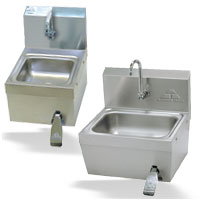 Hands-Free Knee Operated Hand Sinks