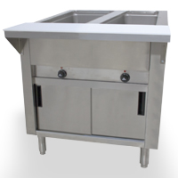 gas Hot Food Table with Closed Base