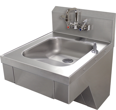 Advance Tabco 7-PS-77-W — Hand Sink, 16"W x 14"D, 20-ga stainless steel