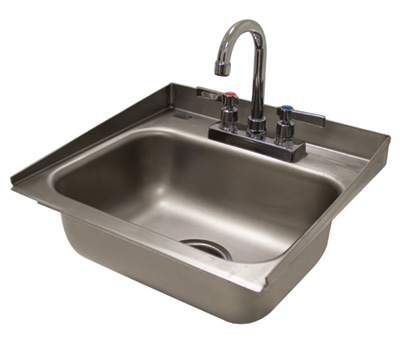 Advance Tabco DI-1-30 — Drop-In Sink, 14"W x 10"D, 20-ga stainless steel