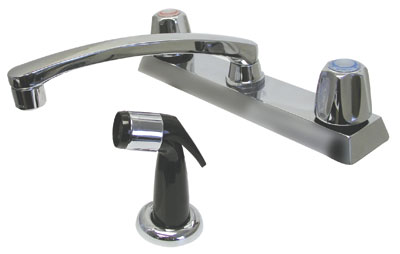 Advance Tabco K-58 — Deck-Mount Swing Faucet, 8" Centers, 8" Spout